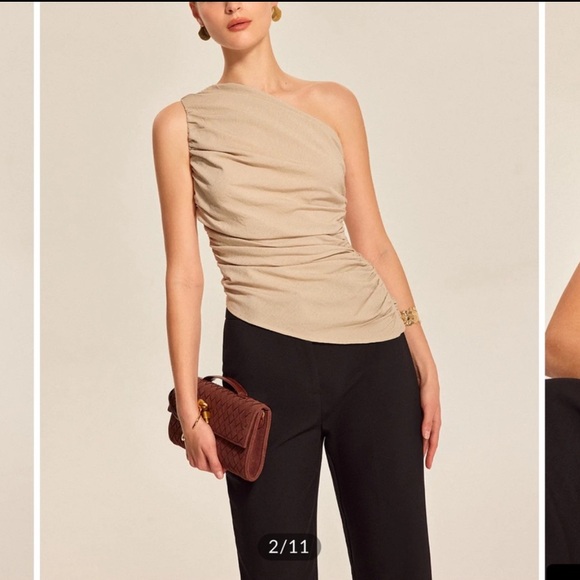 Commense Elegant Black Asymmetrical Blouse - Picture 2 of 2